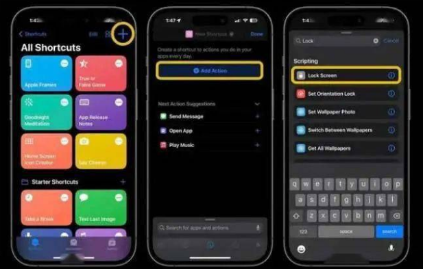 公安苹果14锁屏维修店分享iPhone14升级iOS16.4后如何创建锁屏快捷方式 