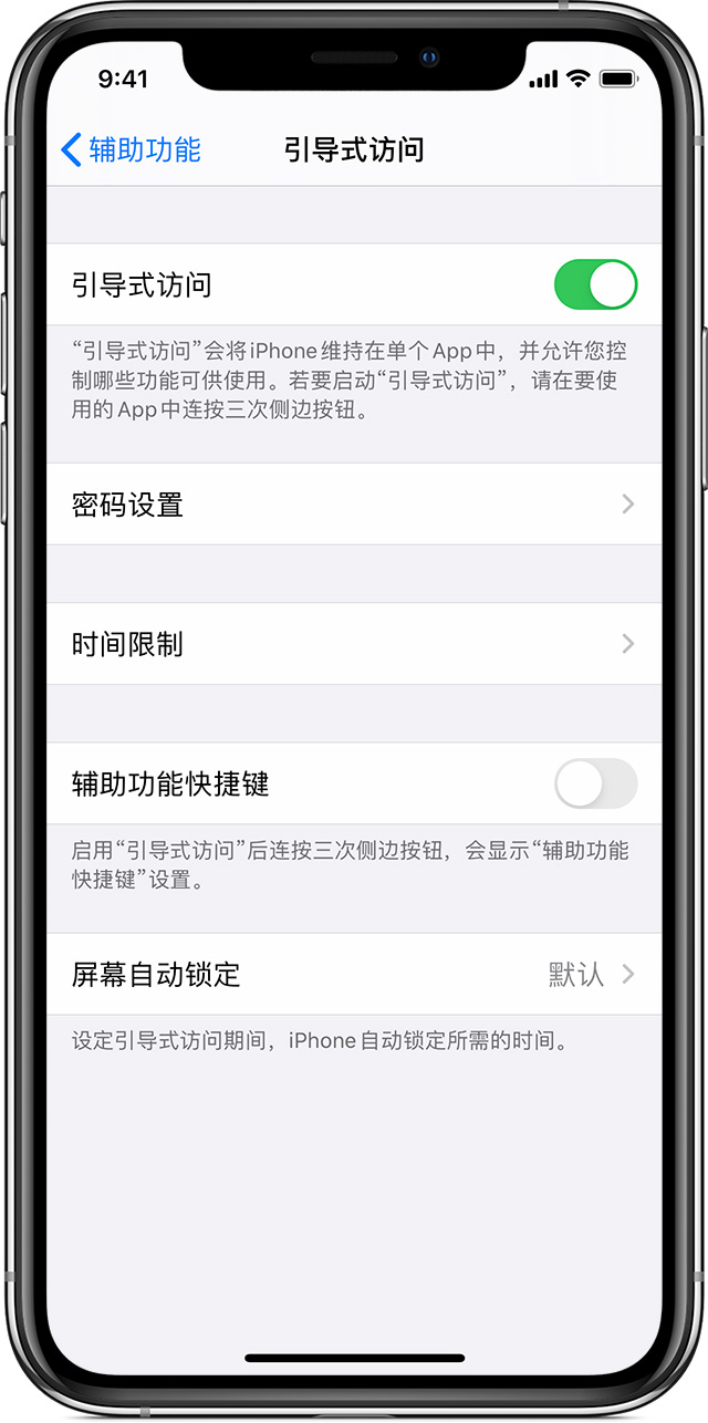 公安苹果手机维修分享如何在 iPhone 上退出引导式访问 